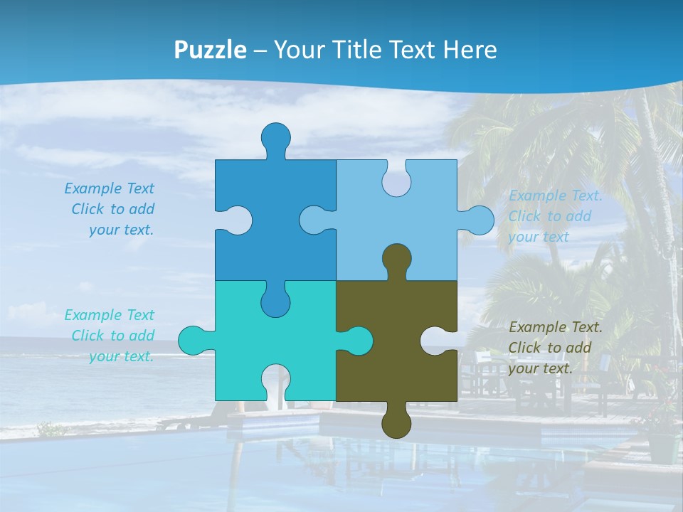 Tahiti Pool Tropical PowerPoint Template