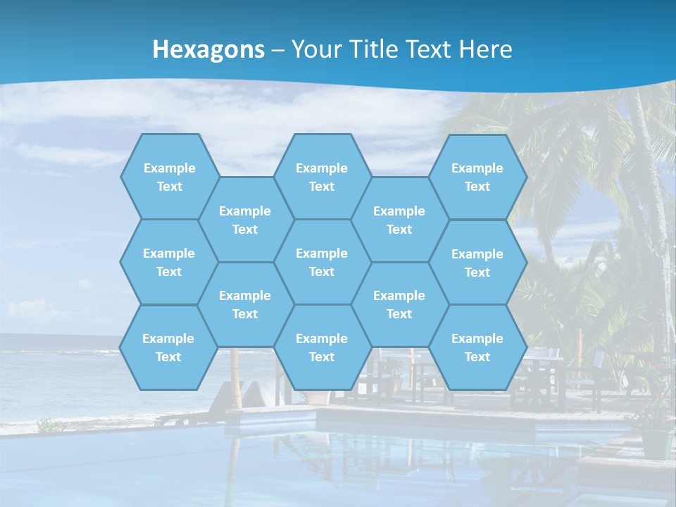 Tahiti Pool Tropical PowerPoint Template