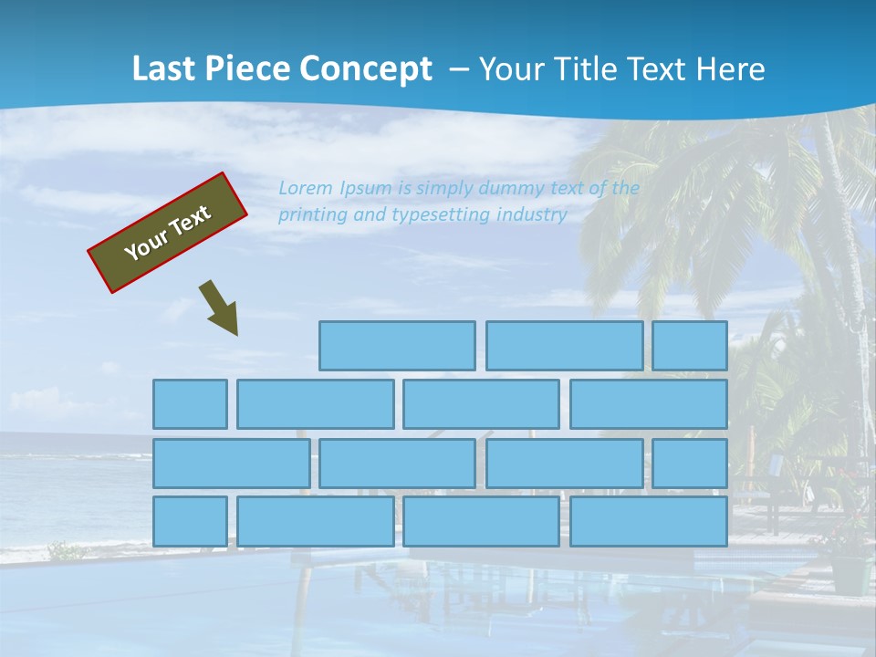Tahiti Pool Tropical PowerPoint Template
