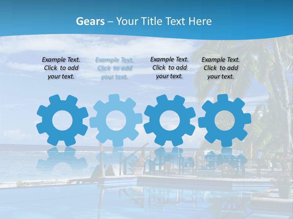 Tahiti Pool Tropical PowerPoint Template