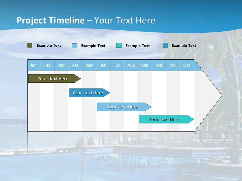 Tahiti Pool Tropical PowerPoint Template