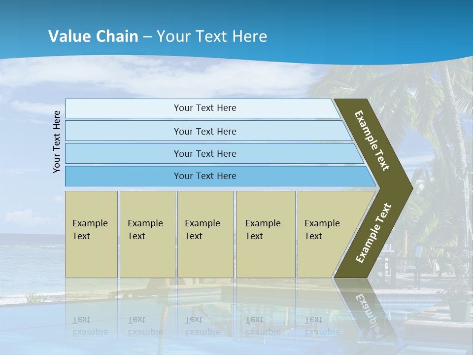 Tahiti Pool Tropical PowerPoint Template