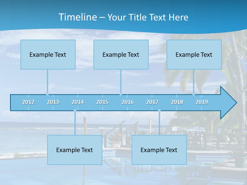 Tahiti Pool Tropical PowerPoint Template