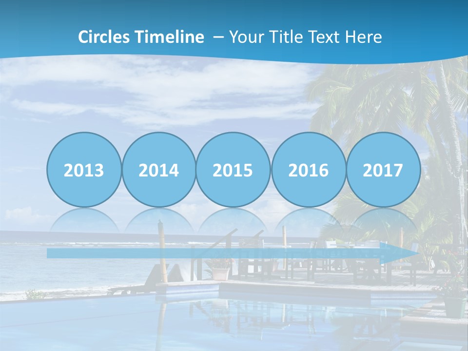 Tahiti Pool Tropical PowerPoint Template