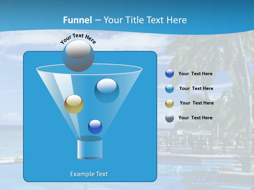 Tahiti Pool Tropical PowerPoint Template
