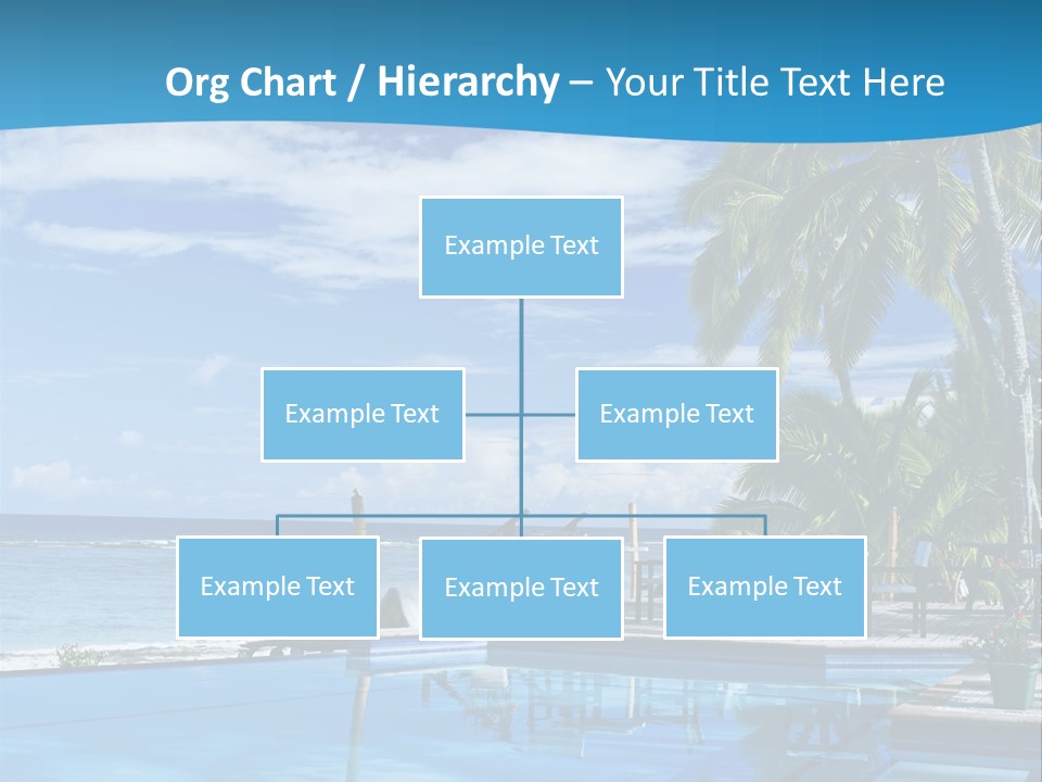 Tahiti Pool Tropical PowerPoint Template
