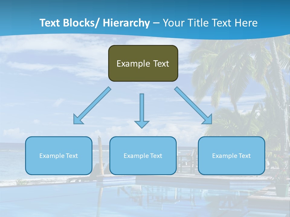 Tahiti Pool Tropical PowerPoint Template