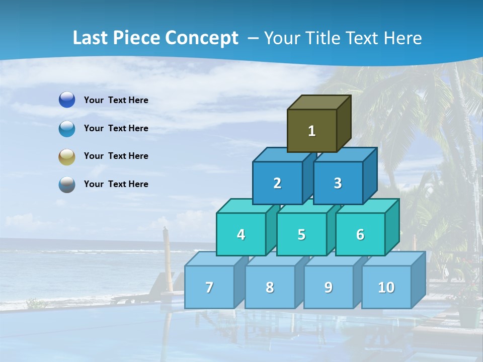 Tahiti Pool Tropical PowerPoint Template