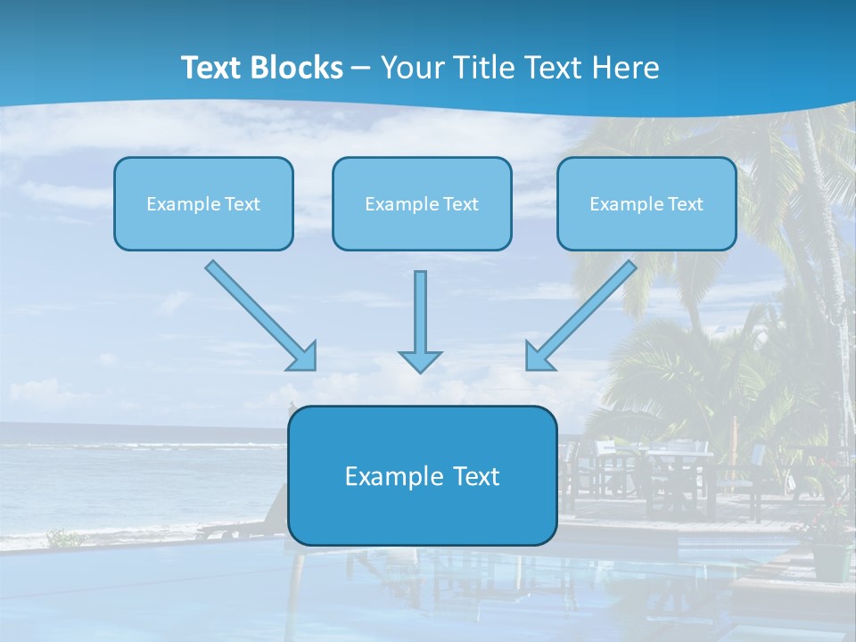 Tahiti Pool Tropical PowerPoint Template