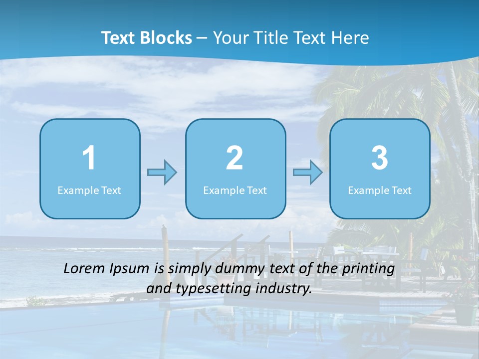 Tahiti Pool Tropical PowerPoint Template