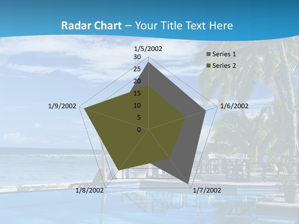 Tahiti Pool Tropical PowerPoint Template