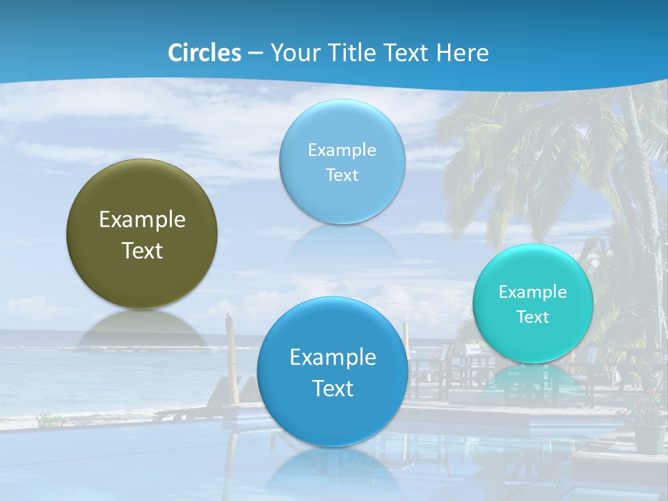 Tahiti Pool Tropical PowerPoint Template