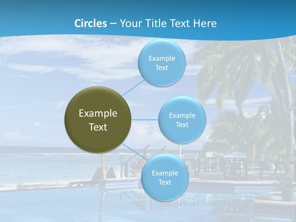 Tahiti Pool Tropical PowerPoint Template
