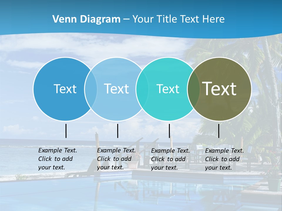 Tahiti Pool Tropical PowerPoint Template