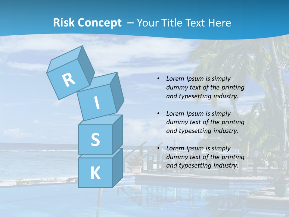 Tahiti Pool Tropical PowerPoint Template