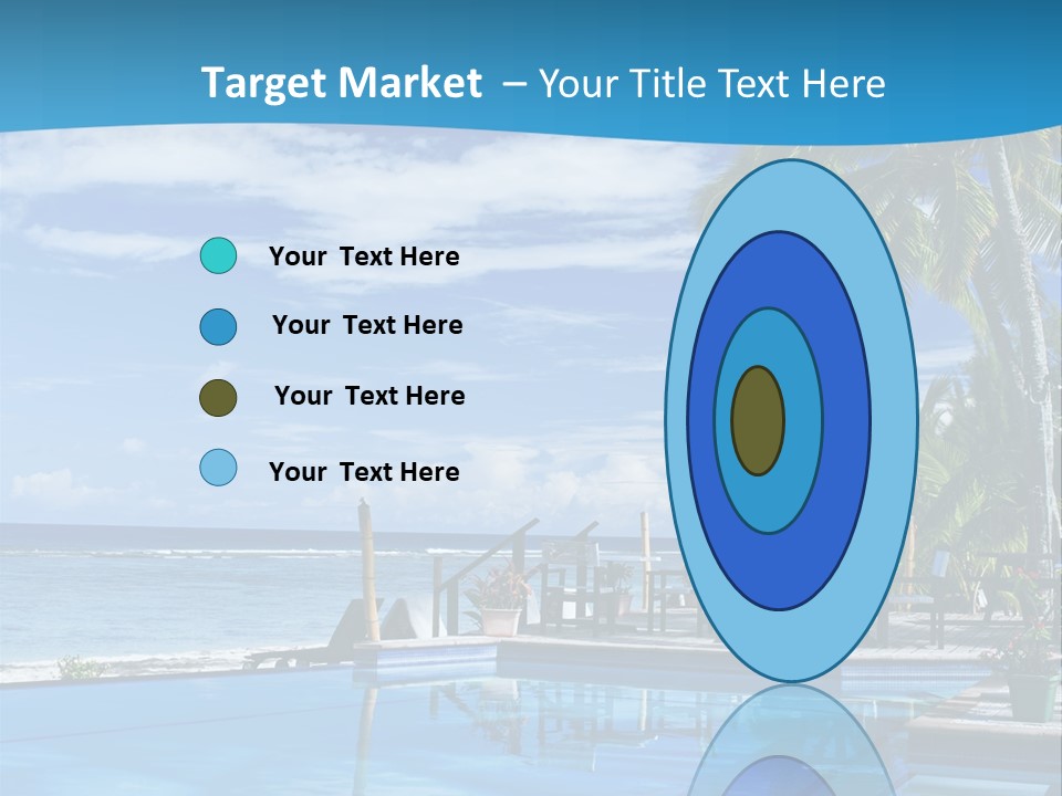 Tahiti Pool Tropical PowerPoint Template