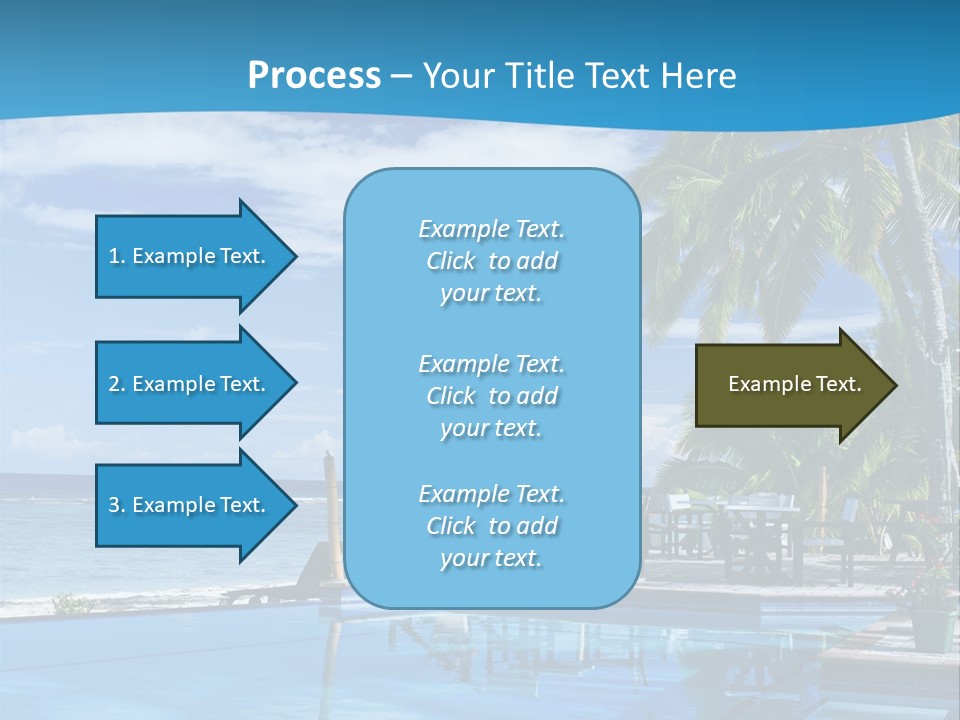 Tahiti Pool Tropical PowerPoint Template