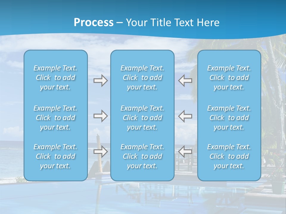 Tahiti Pool Tropical PowerPoint Template