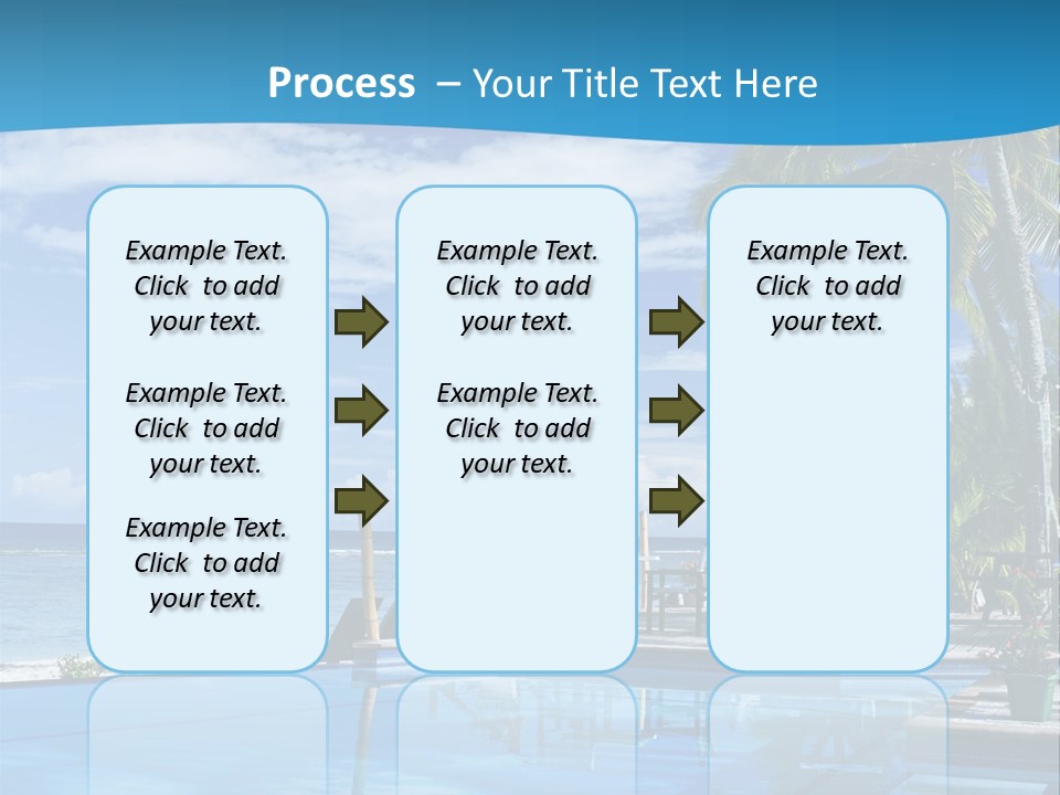 Tahiti Pool Tropical PowerPoint Template
