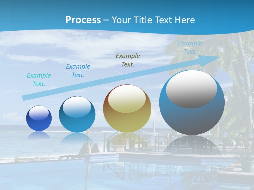 Tahiti Pool Tropical PowerPoint Template