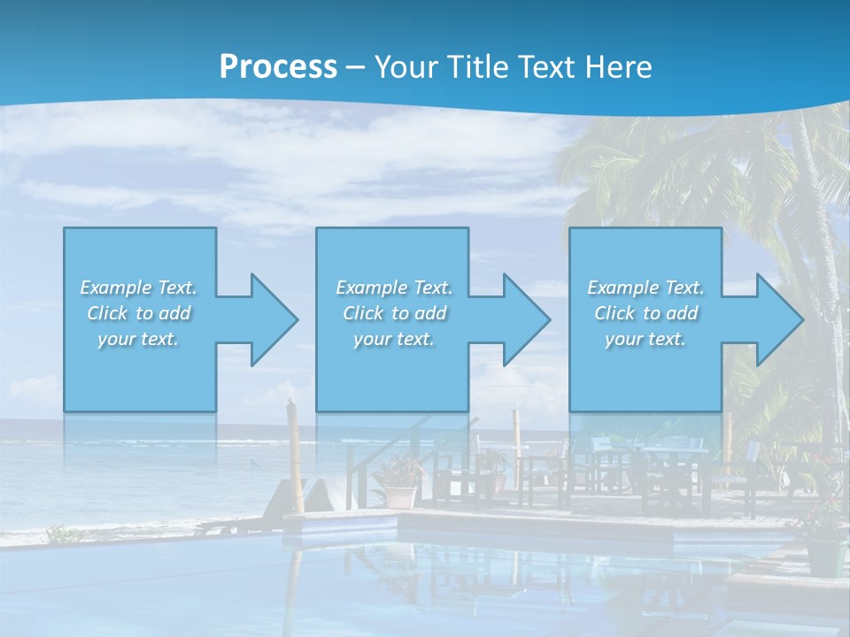 Tahiti Pool Tropical PowerPoint Template