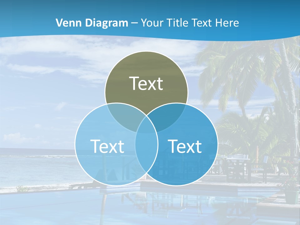 Tahiti Pool Tropical PowerPoint Template