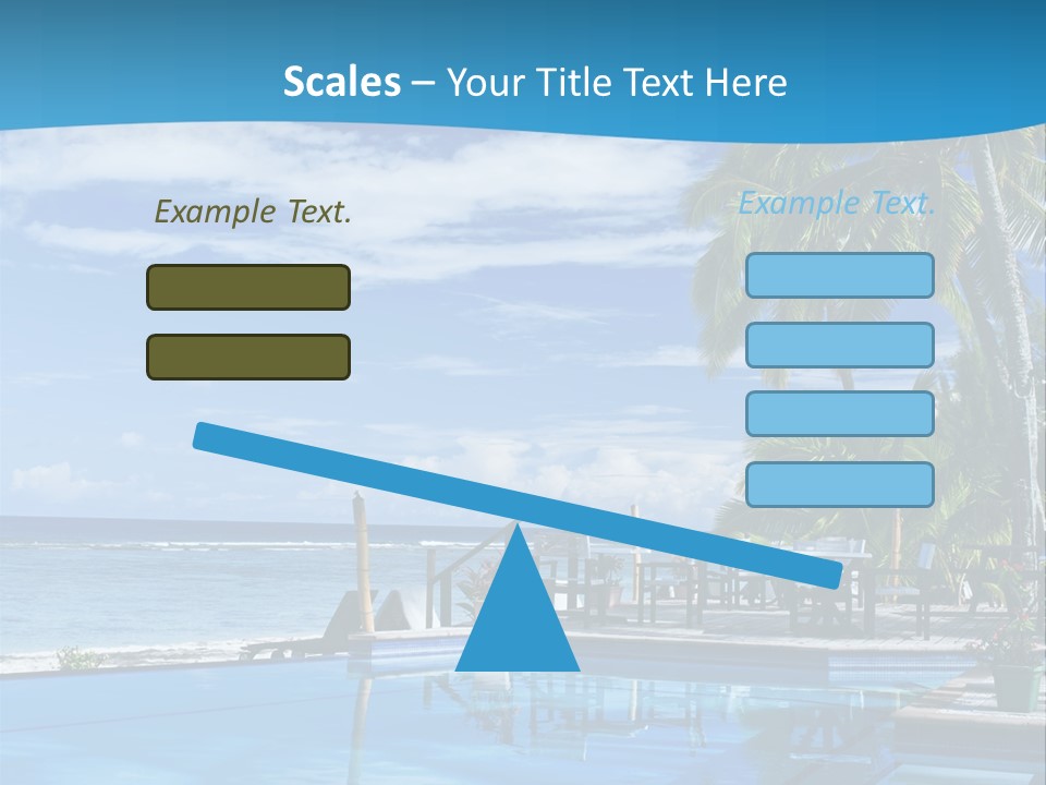Tahiti Pool Tropical PowerPoint Template
