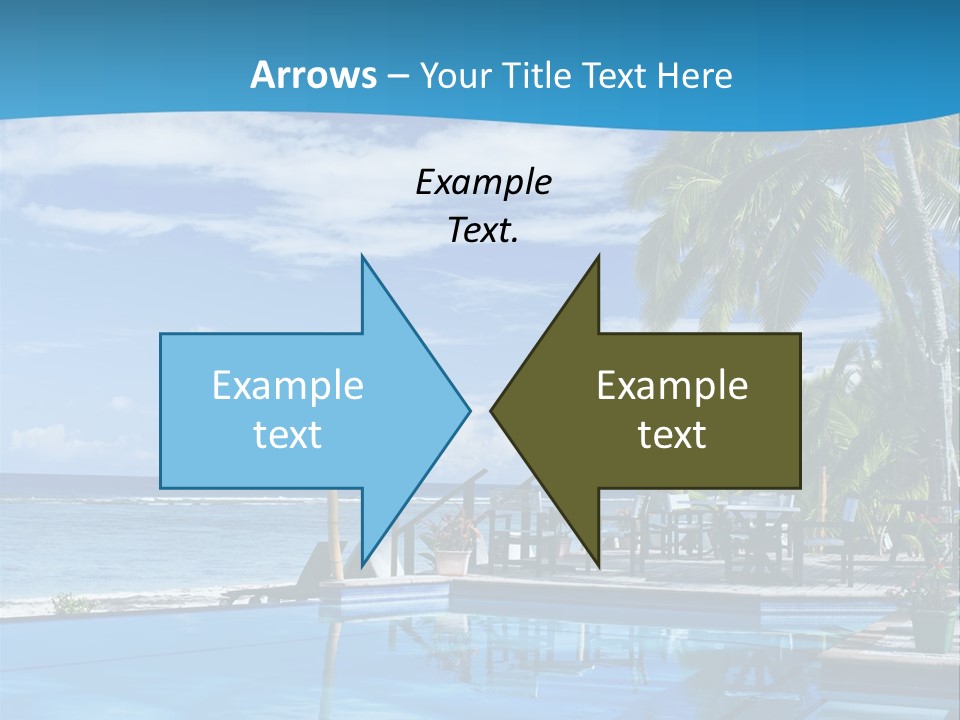 Tahiti Pool Tropical PowerPoint Template