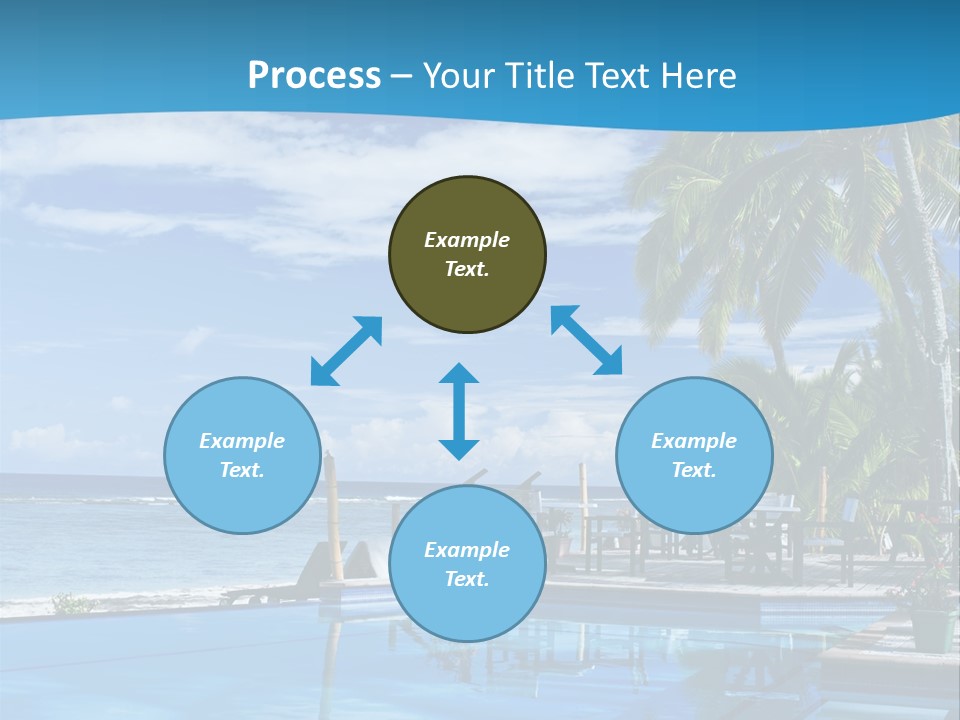 Tahiti Pool Tropical PowerPoint Template