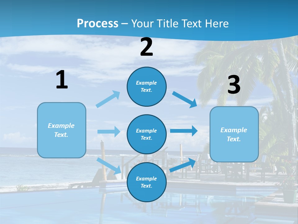 Tahiti Pool Tropical PowerPoint Template