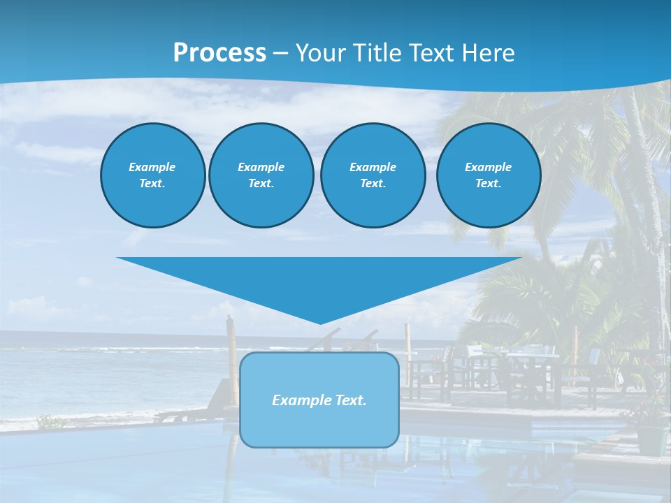 Tahiti Pool Tropical PowerPoint Template