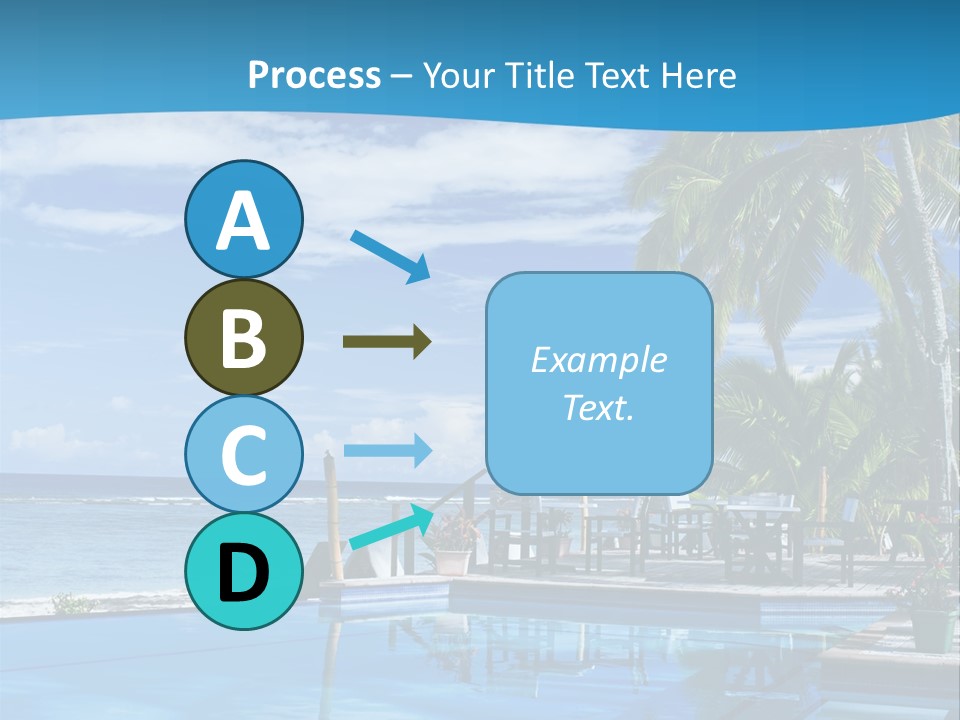 Tahiti Pool Tropical PowerPoint Template