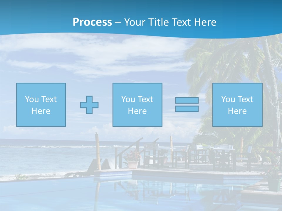 Tahiti Pool Tropical PowerPoint Template