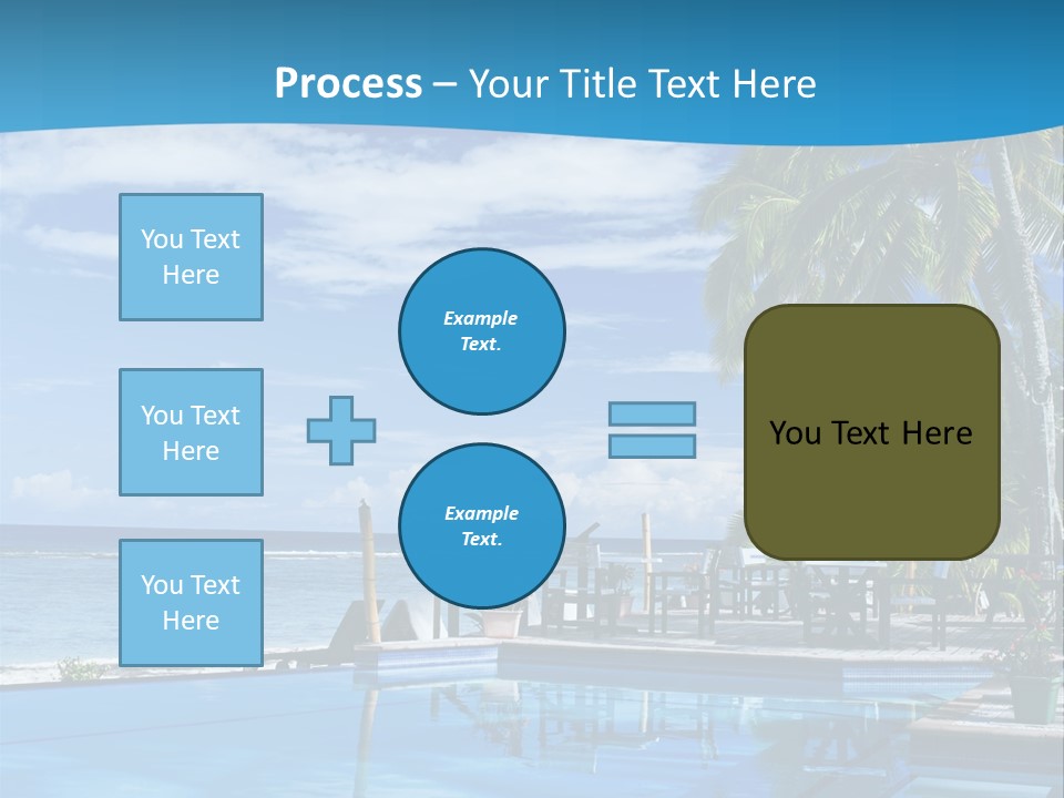 Tahiti Pool Tropical PowerPoint Template
