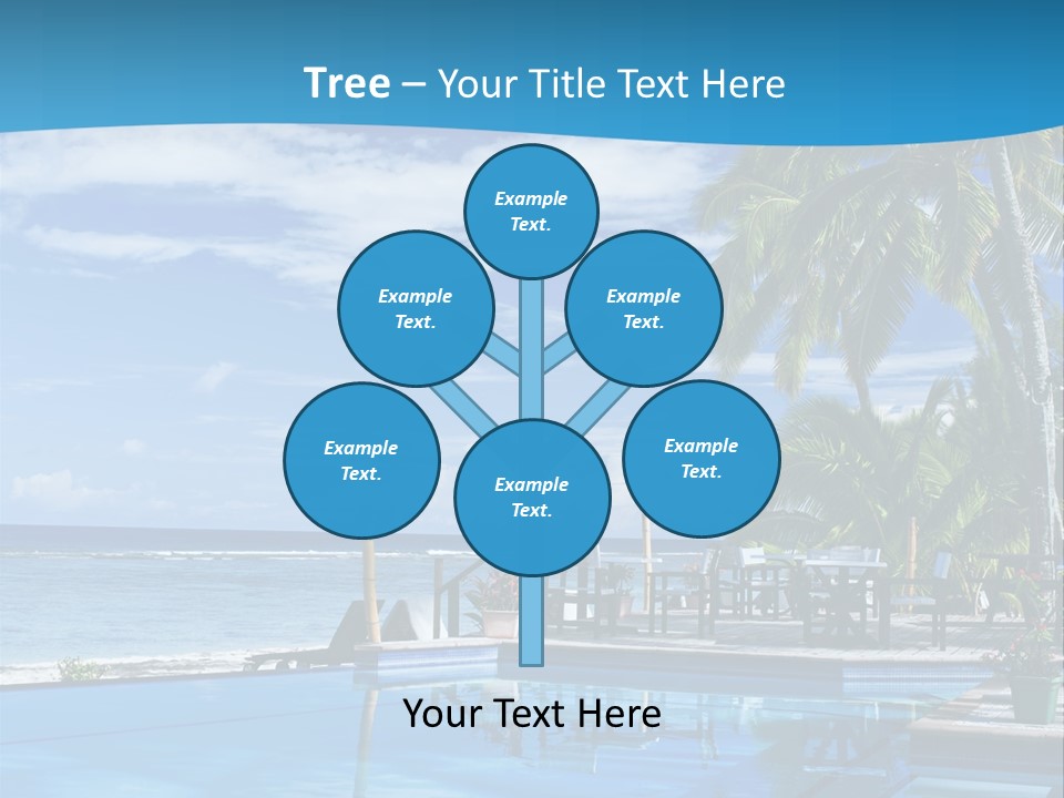 Tahiti Pool Tropical PowerPoint Template