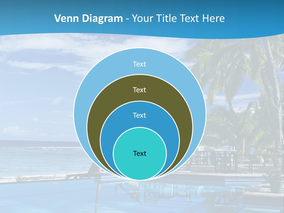 Tahiti Pool Tropical PowerPoint Template