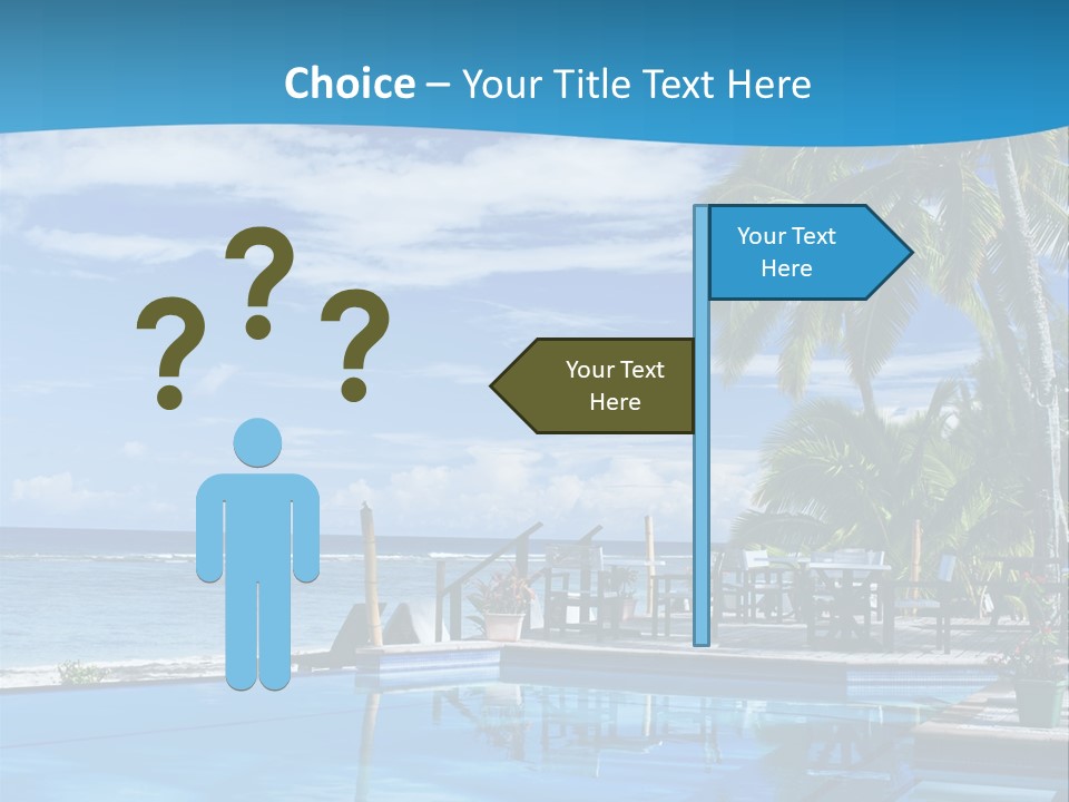 Tahiti Pool Tropical PowerPoint Template
