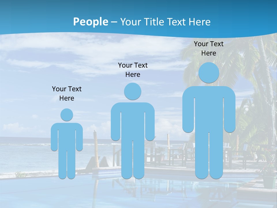 Tahiti Pool Tropical PowerPoint Template