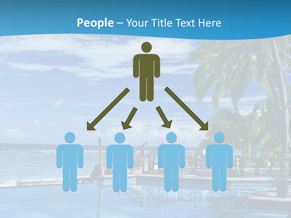 Tahiti Pool Tropical PowerPoint Template