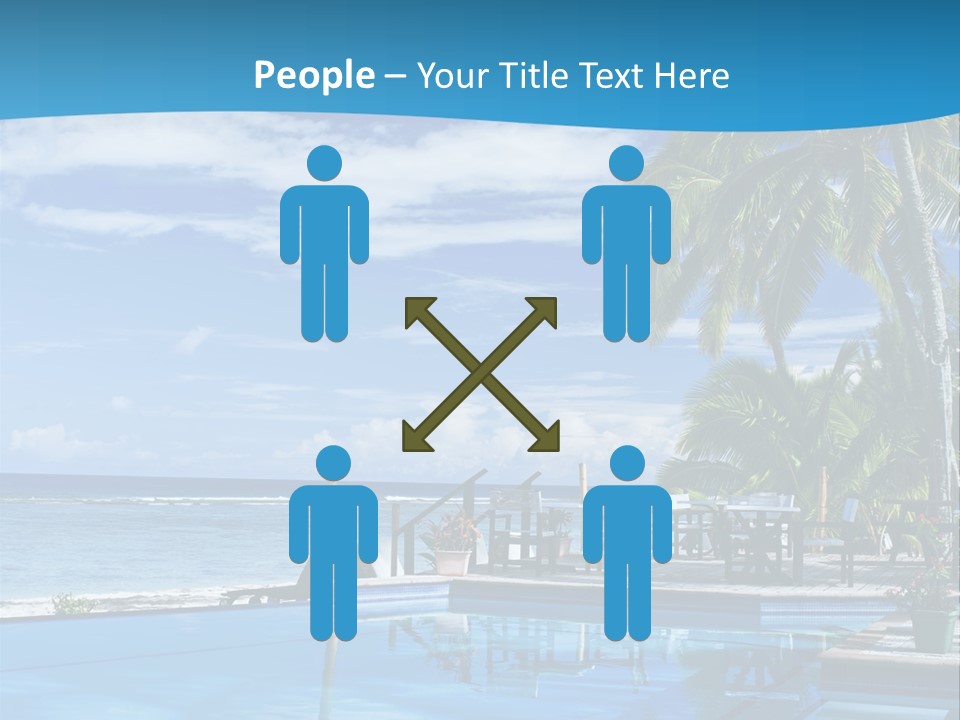 Tahiti Pool Tropical PowerPoint Template