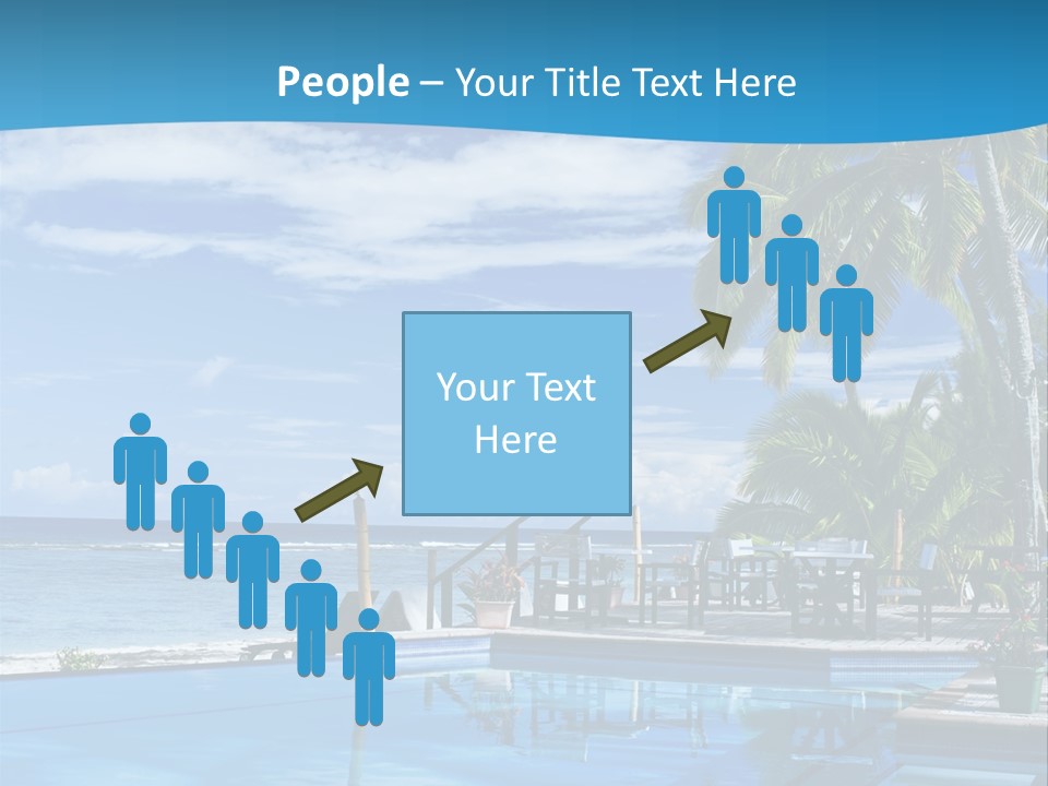 Tahiti Pool Tropical PowerPoint Template