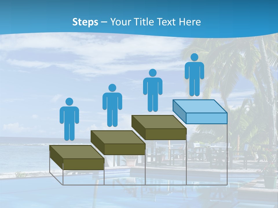 Tahiti Pool Tropical PowerPoint Template