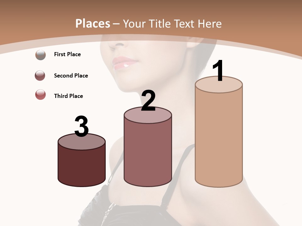 Vertical Brunette Glamour PowerPoint Template
