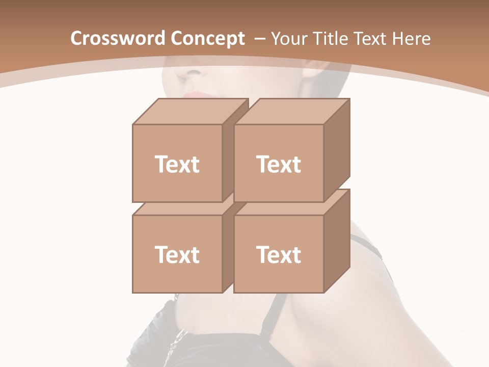 Vertical Brunette Glamour PowerPoint Template