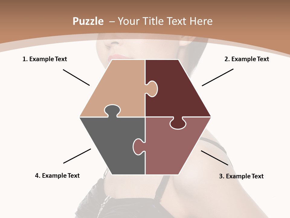 Vertical Brunette Glamour PowerPoint Template