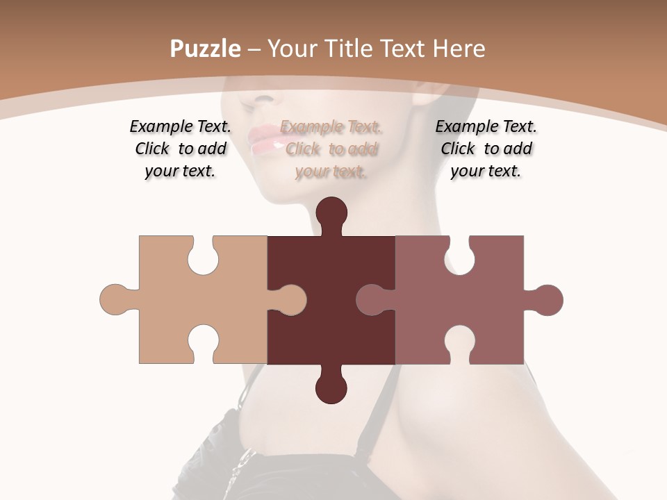 Vertical Brunette Glamour PowerPoint Template