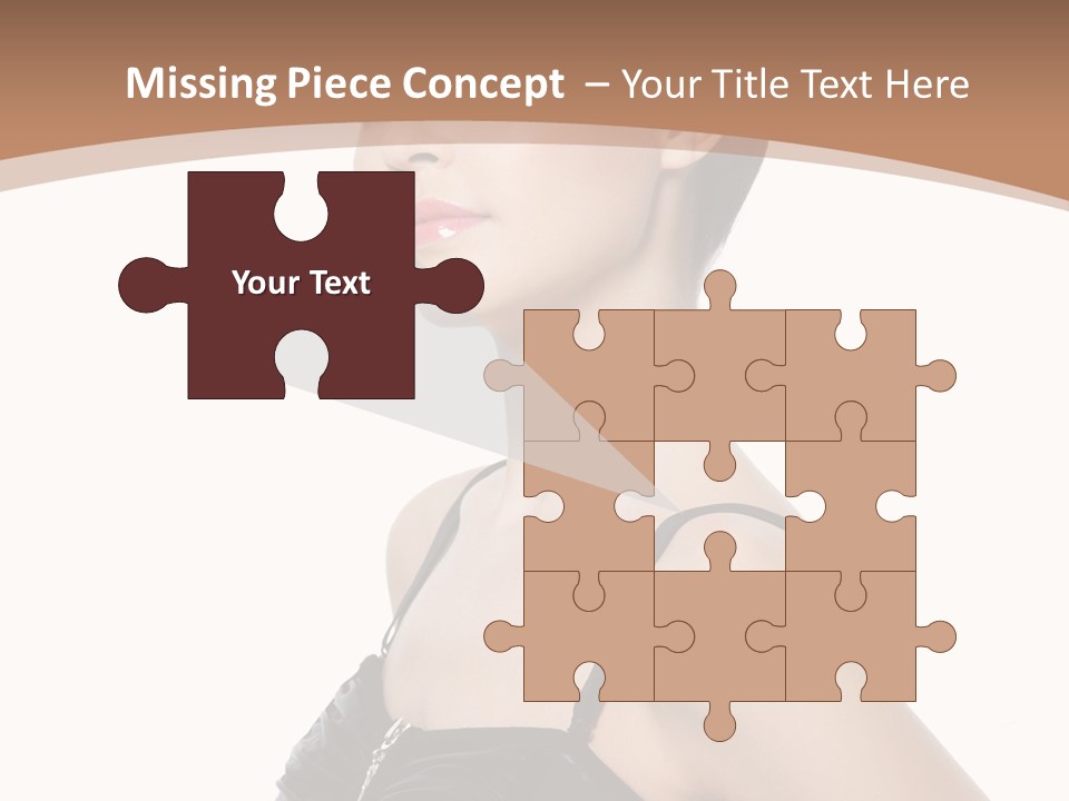 Vertical Brunette Glamour PowerPoint Template