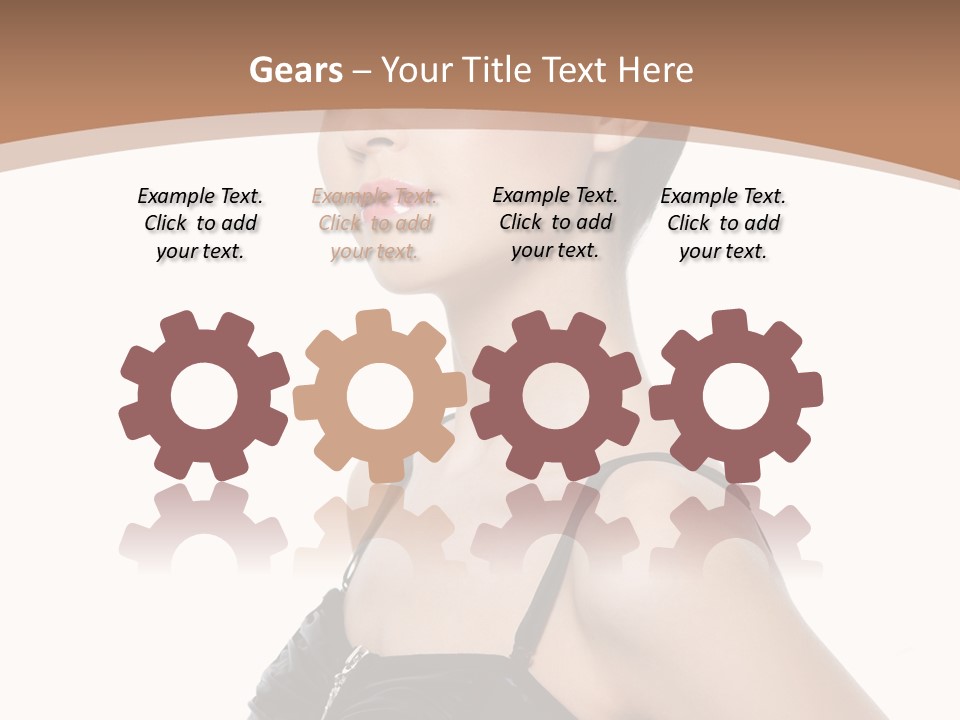 Vertical Brunette Glamour PowerPoint Template