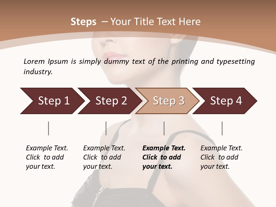 Vertical Brunette Glamour PowerPoint Template
