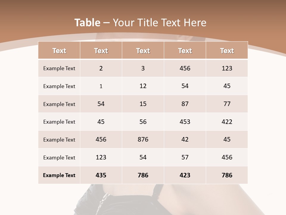 Vertical Brunette Glamour PowerPoint Template